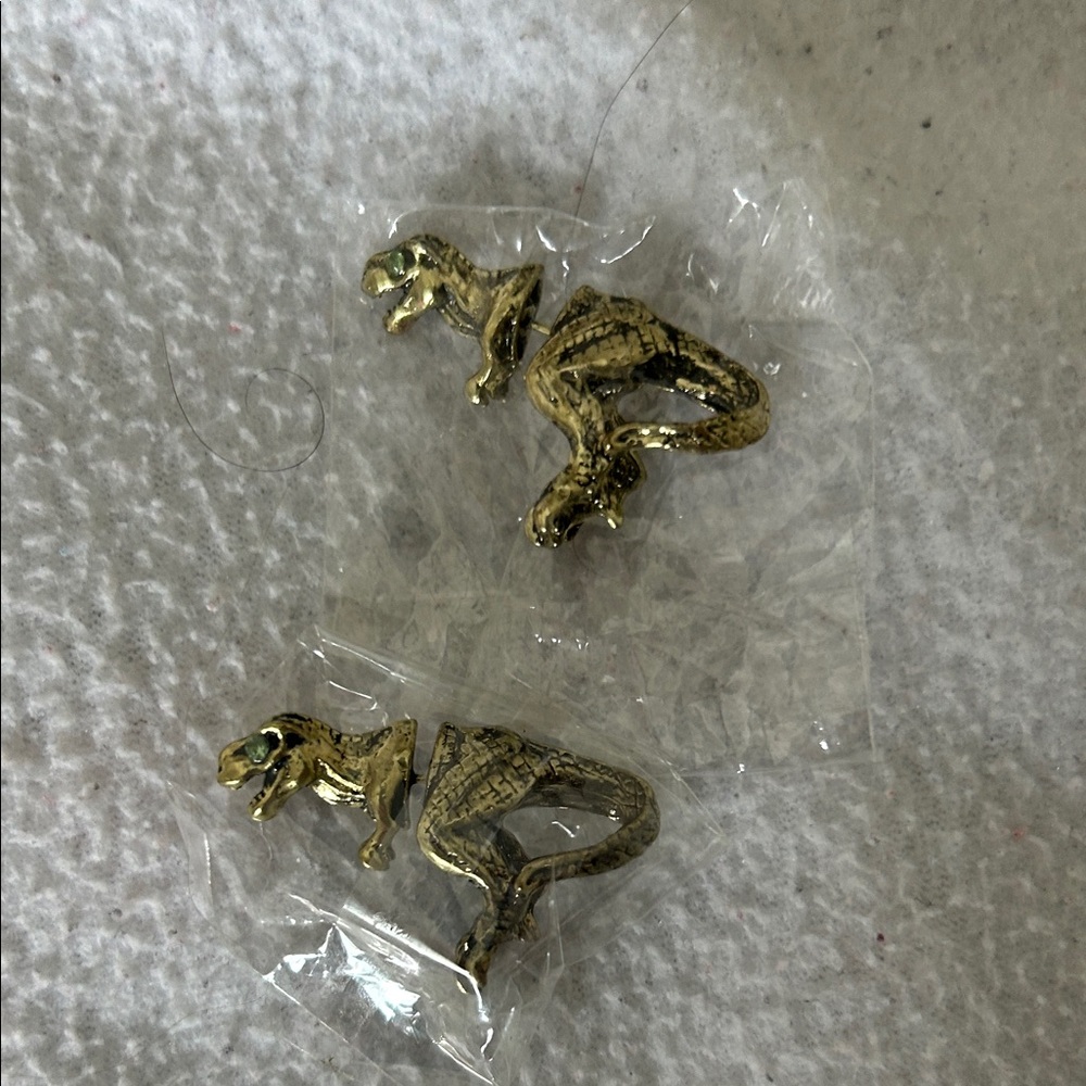 Gold Dinosaur Reptile Decor